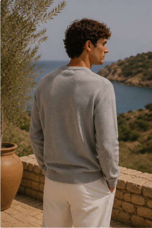 Pull col rond "Cachemire Grezzo"